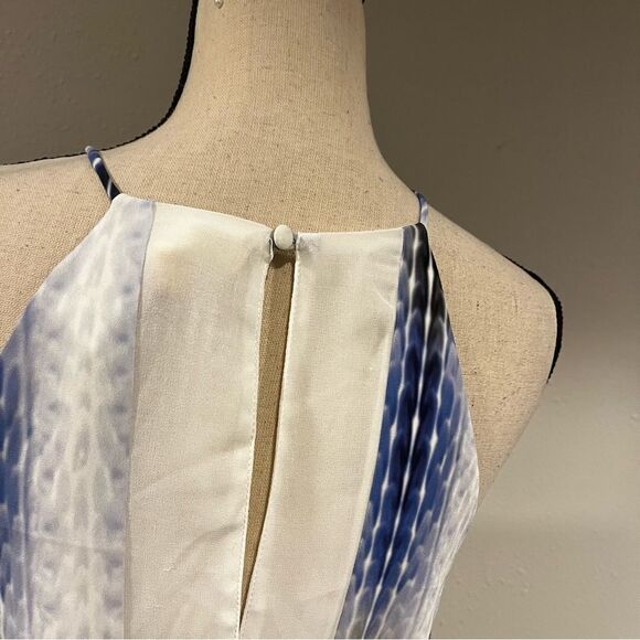 Black Swan Great Expectations Blue and Ivory Print Maxi Dress - Picture 12 of 16